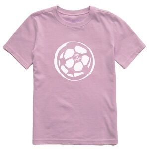 🔴 Kids Soccer Ball Sketch Short Sleeve Crusher Tee